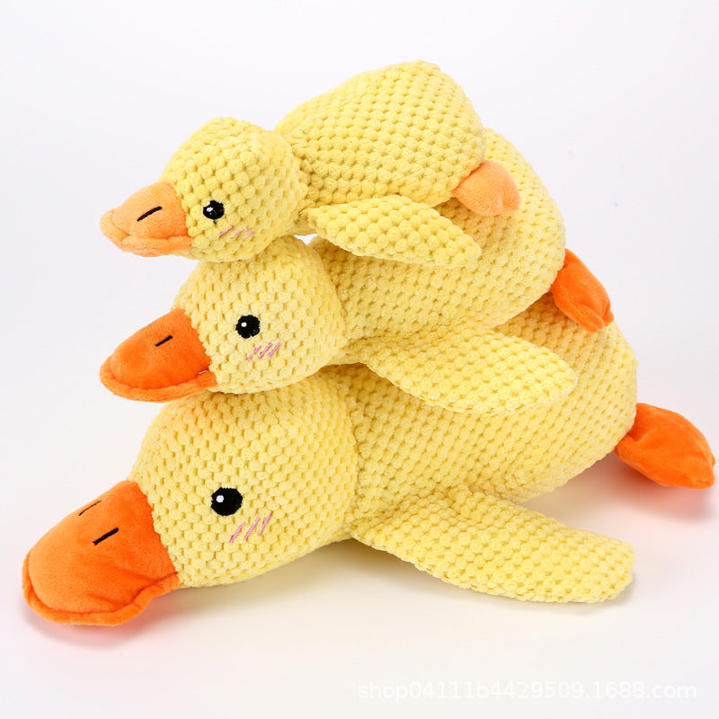 Dog plush toys that are durable to bite, sleeping ducks that make sounds, self-entertaining and boring dog toys, dog grinding pet toys