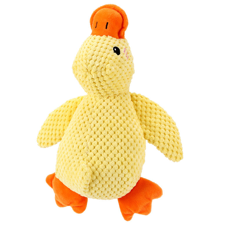 Dog plush toys that are durable to bite, sleeping ducks that make sounds, self-entertaining and boring dog toys, dog grinding pet toys